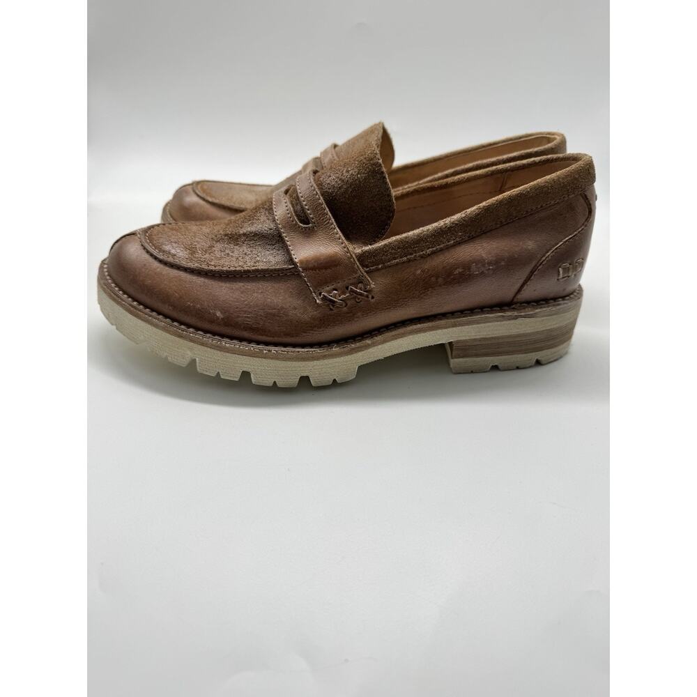 Bed Stu Reina III Tan Leather Mason Penny Loafer Shoes Cobbler Women’s Size 10 - Picture 4 of 11